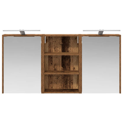 Set di Armadi da Bagno con lo scaffale 3 pcs 126 x 16 x 62.5 cm | homemem39