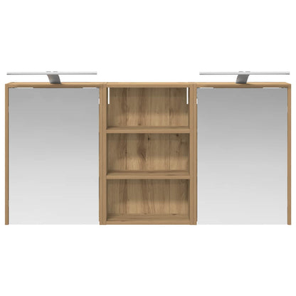 Set di Armadi da Bagno con lo scaffale 3 pcs 126 x 16 x 62.5 cm | homemem39