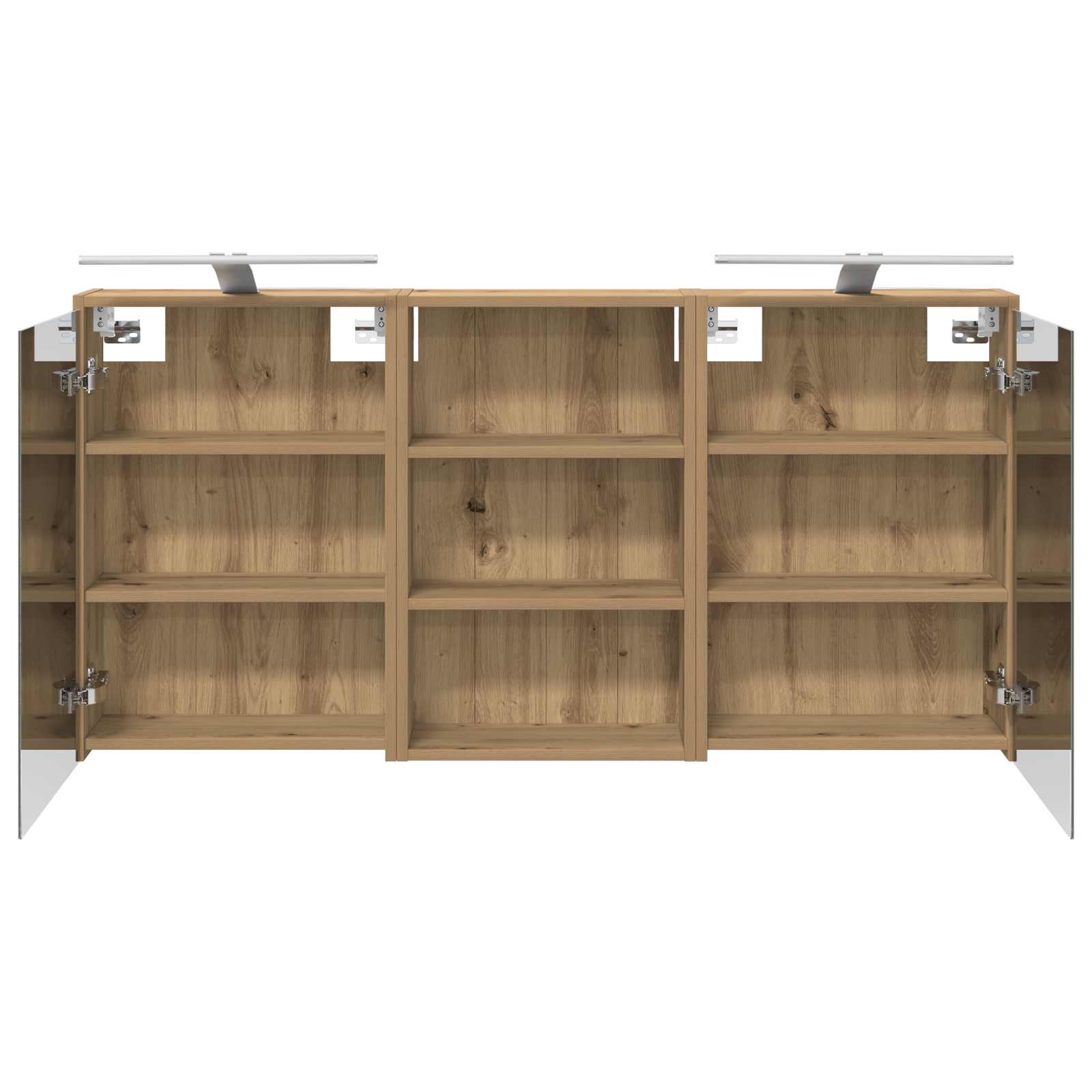 Set di Armadi da Bagno con lo scaffale 3 pcs 126 x 16 x 62.5 cm | homemem39