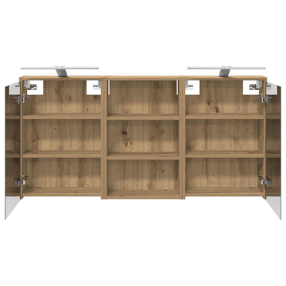 Set di Armadi da Bagno con lo scaffale 3 pcs 126 x 16 x 62.5 cm | homemem39