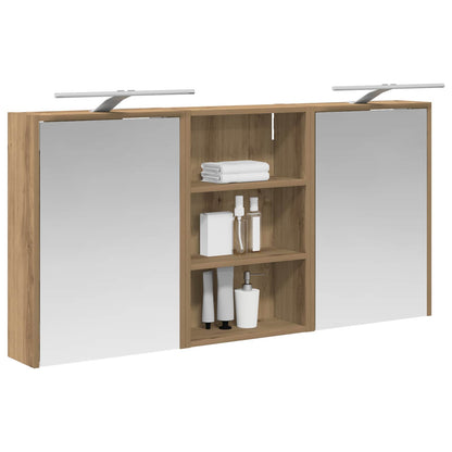 Set di Armadi da Bagno con lo scaffale 3 pcs 126 x 16 x 62.5 cm | homemem39