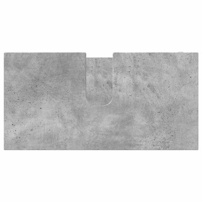 Set di mobili per il bagno con cassetto 4 pcs Grigio cemento