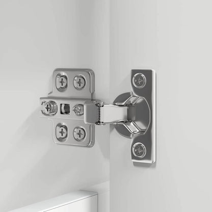 Set di mobili per il bagno con cassetto 4 pcs Bianco Lucido