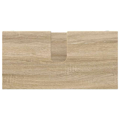 Set di mobili per il bagno con cassetto 3 pcs Rovere Sonoma