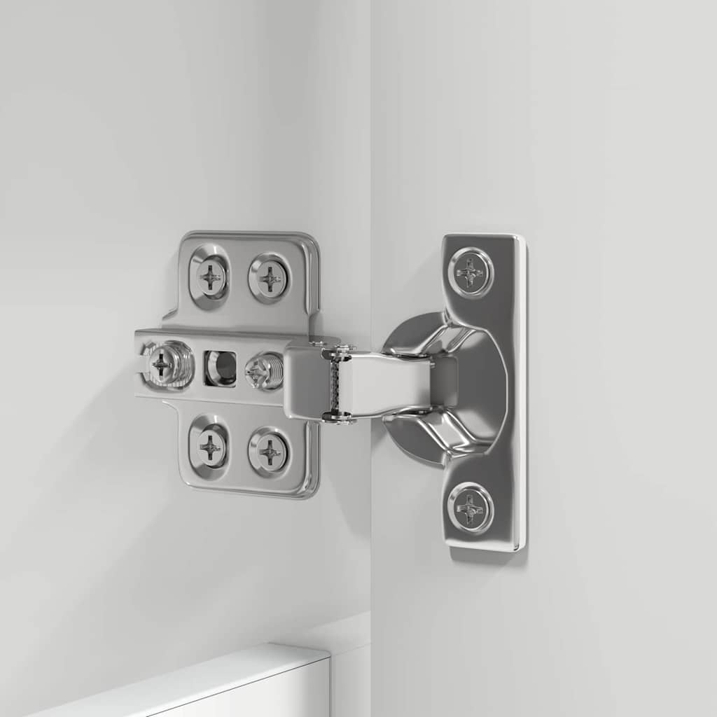 Set di mobili per il bagno con cassetto 3 pcs Bianco Lucido