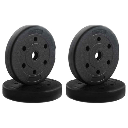 Set di Manubri 2-in-1 Nero e Blu 121 x 19,5 x 19,5 cm