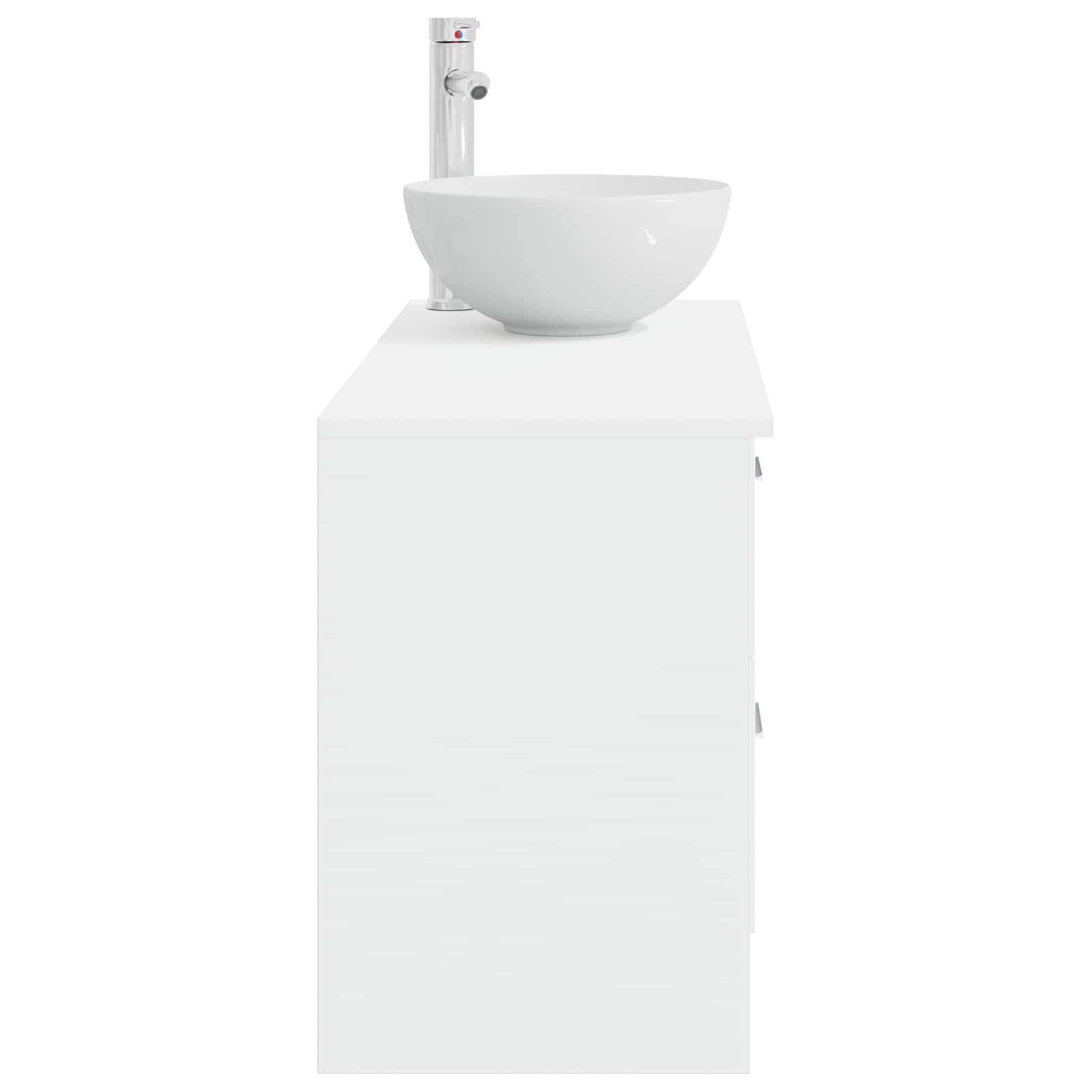 Set di mobili per il bagno 2 pcs Bianco Legno ingegnerizzato | homemem39