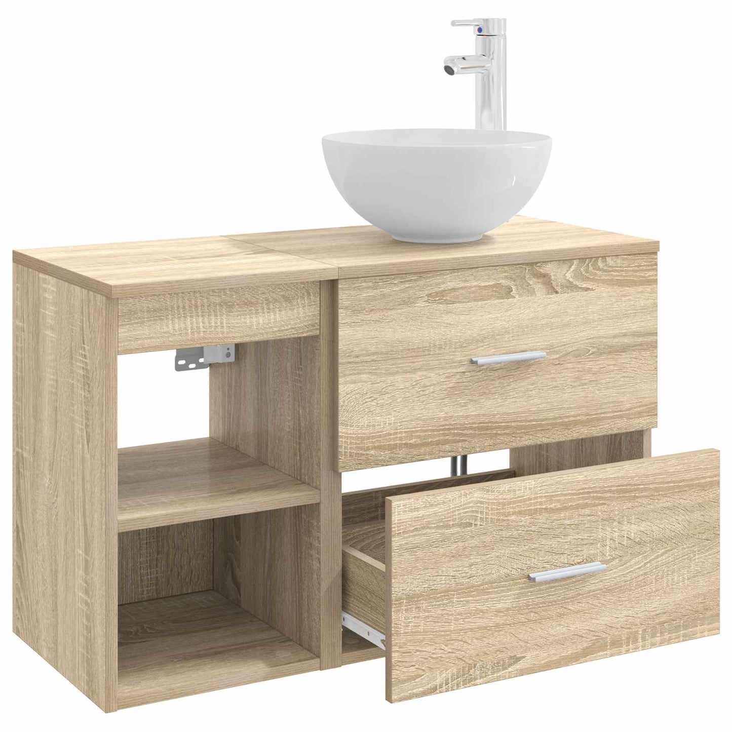 Set di mobili per il bagno 2 pcs Rovere Sonoma | homemem39