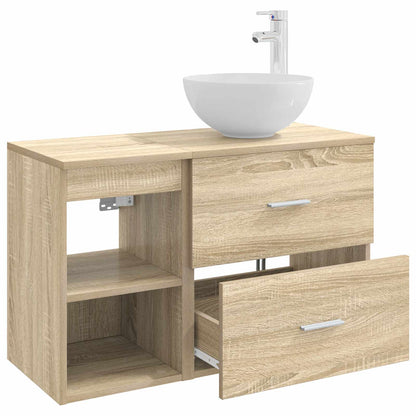 Set di mobili per il bagno 2 pcs Rovere Sonoma | homemem39