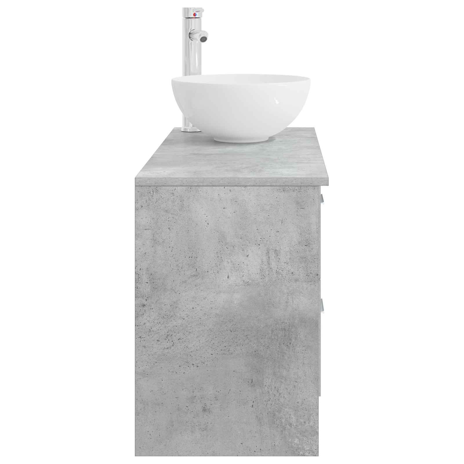 Set di mobili per il bagno 2 pcs Grigio Cemento | homemem39