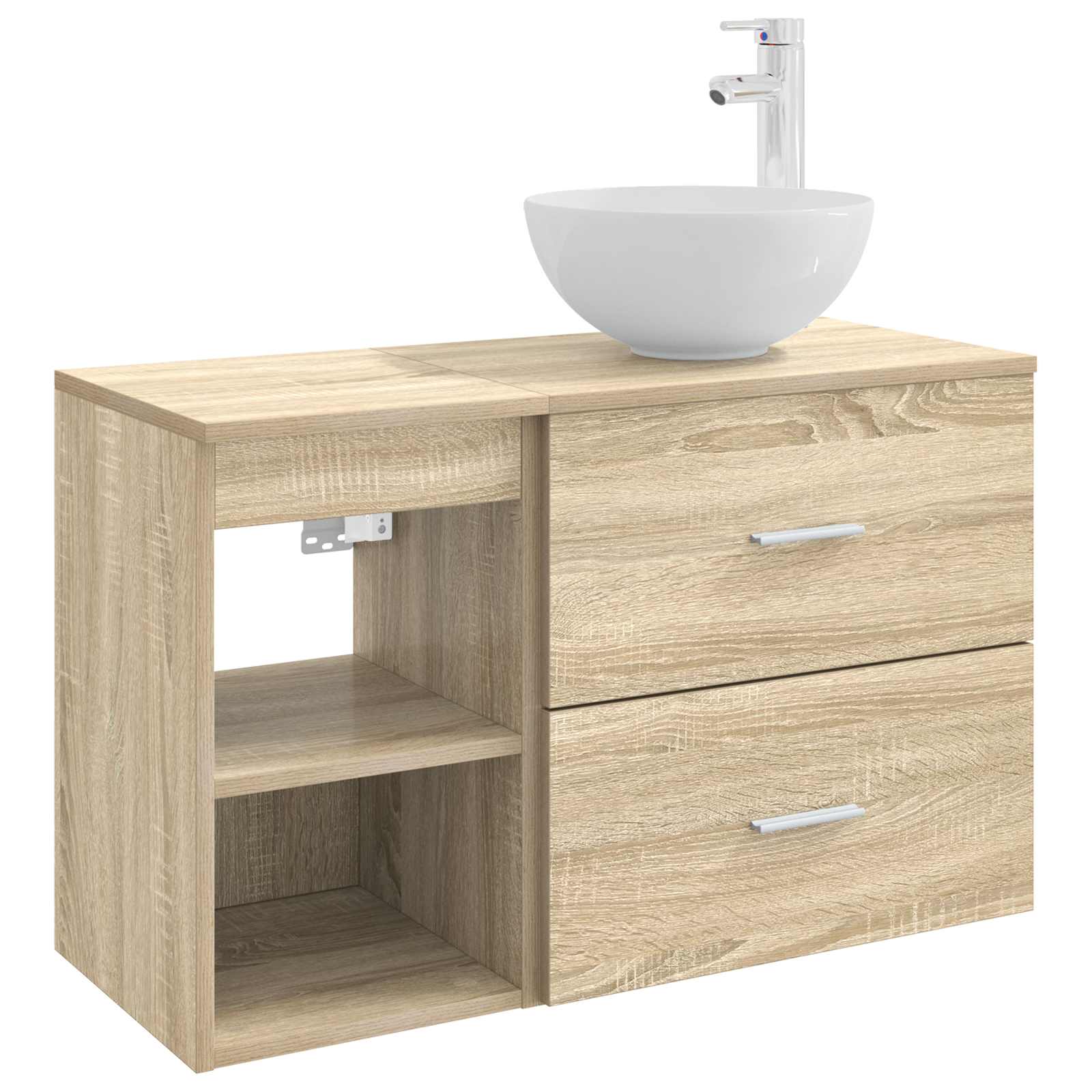 Set di mobili per il bagno 2 pcs Rovere Sonoma | homemem39