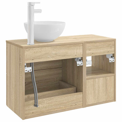 Set di mobili per il bagno 2 pcs Rovere Sonoma | homemem39