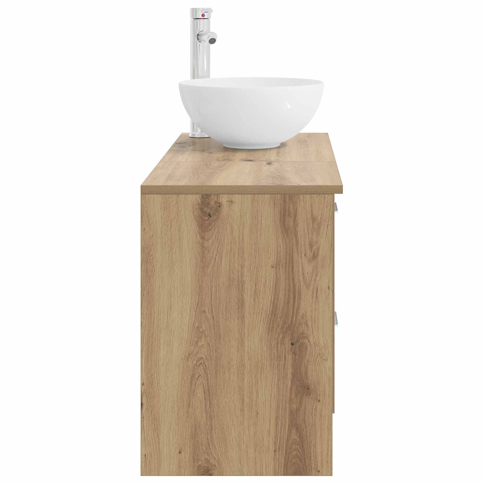 Set di mobili per il bagno 2 pz Rovere Artigianale | homemem39