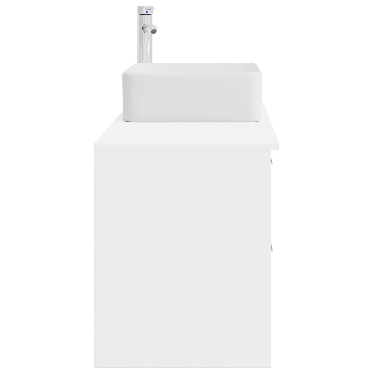 Set di mobili per il bagno 2 pcs Bianco Legno ingegnerizzato | homemem39