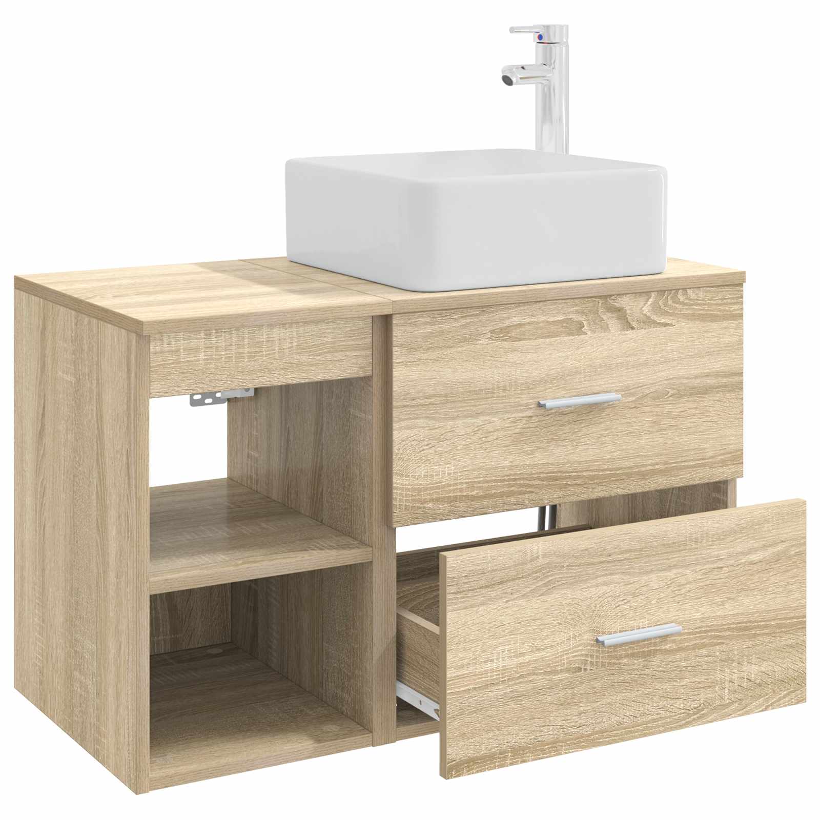 Set di mobili per il bagno 2 pcs Rovere Sonoma | homemem39