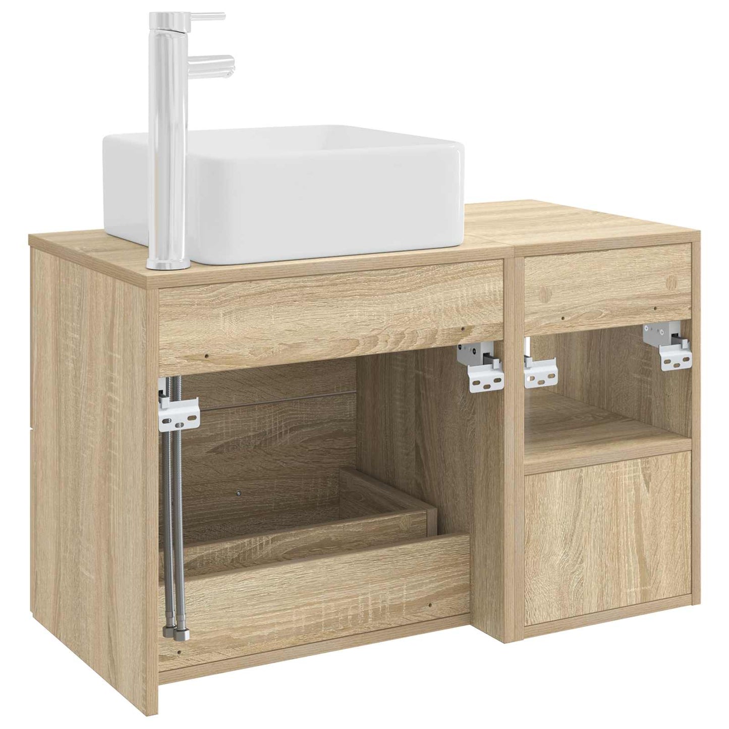 Set di mobili per il bagno 2 pcs Rovere Sonoma | homemem39