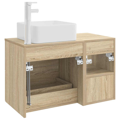 Set di mobili per il bagno 2 pcs Rovere Sonoma | homemem39