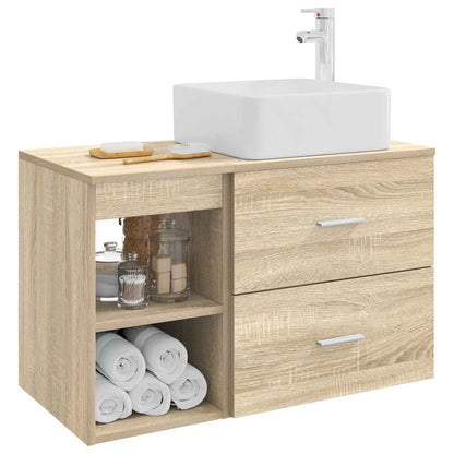 Set di mobili per il bagno 2 pcs Rovere Sonoma | homemem39