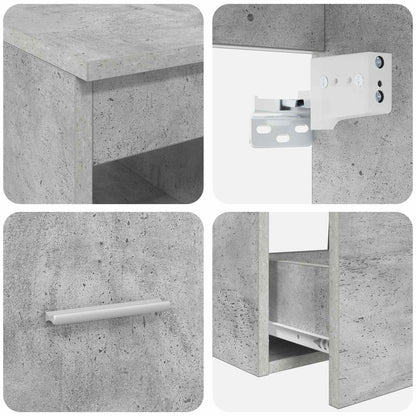 Set di mobili per il bagno 2 pcs Grigio Cemento | homemem39