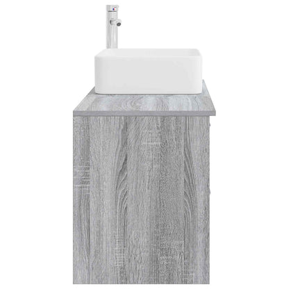 Set di mobili per il bagno 2 pcs Sonoma grigio | homemem39