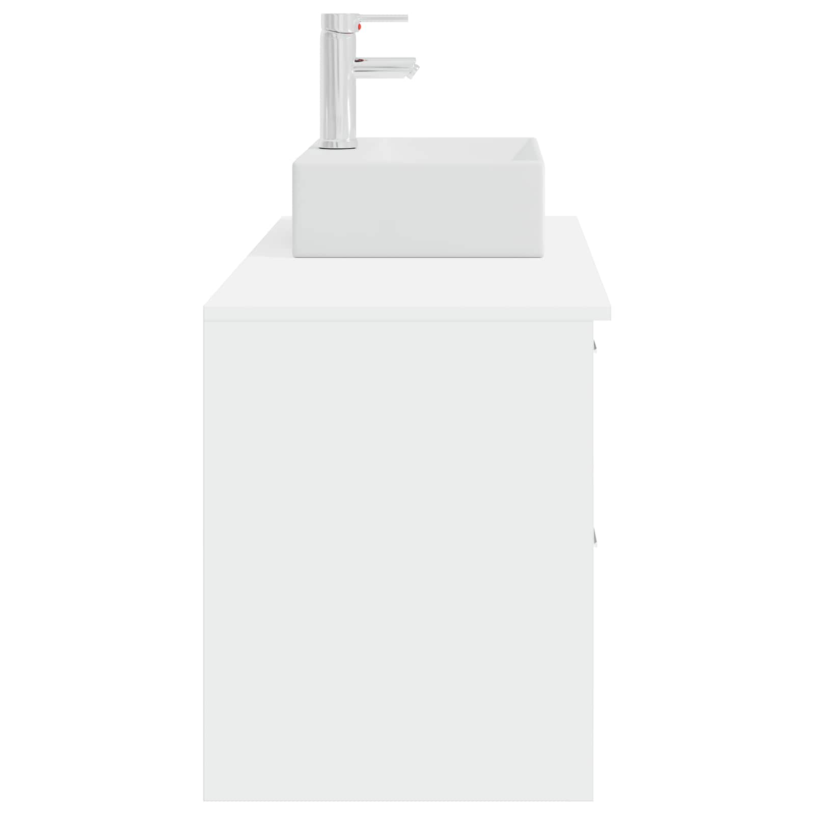 Set di mobili per il bagno 2 pcs Bianco Legno ingegnerizzato | homemem39