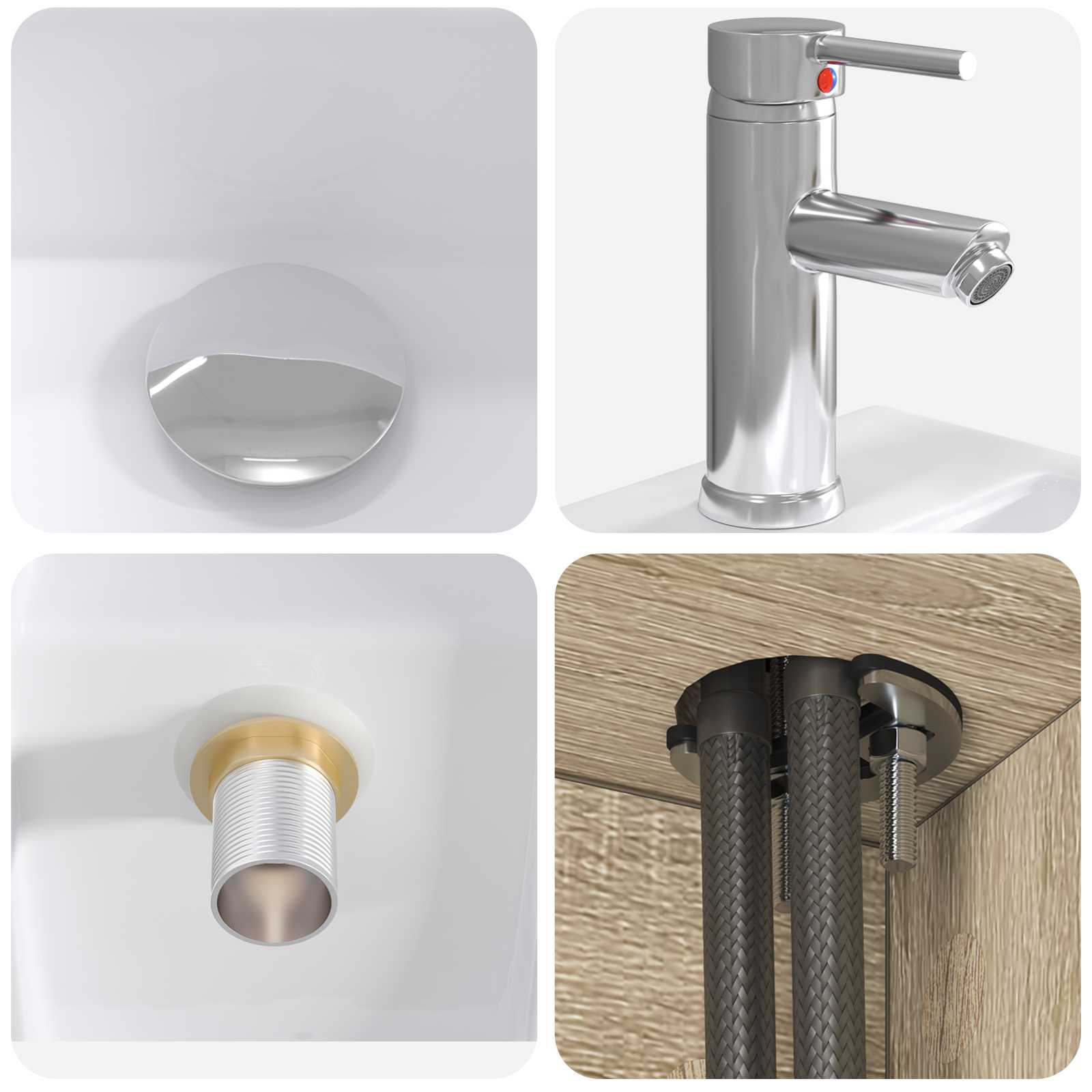 Set di mobili per il bagno 2 pcs Rovere Sonoma | homemem39