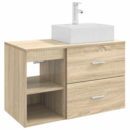 Set di mobili per il bagno 2 pcs Rovere Sonoma | homemem39
