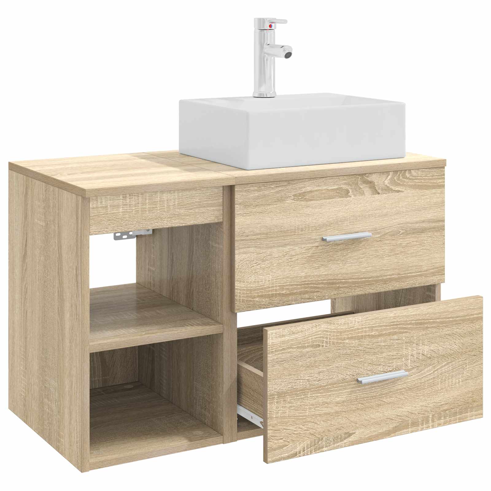 Set di mobili per il bagno 2 pcs Rovere Sonoma | homemem39