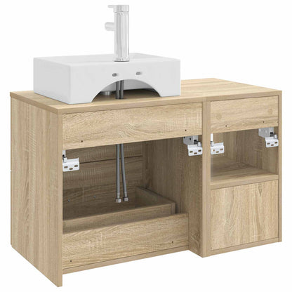Set di mobili per il bagno 2 pcs Rovere Sonoma | homemem39
