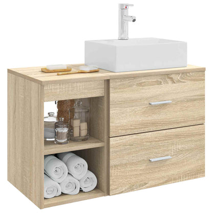 Set di mobili per il bagno 2 pcs Rovere Sonoma | homemem39