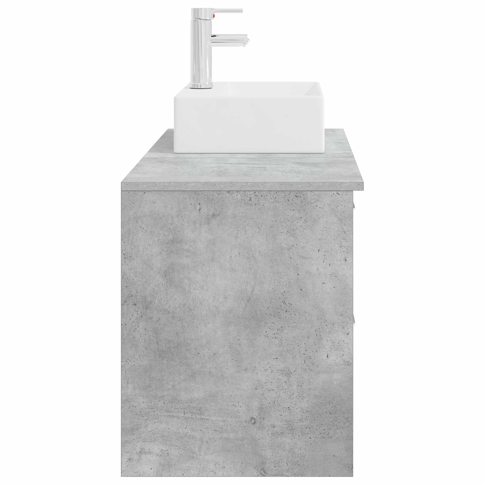 Set di mobili per il bagno 2 pcs Grigio Cemento | homemem39