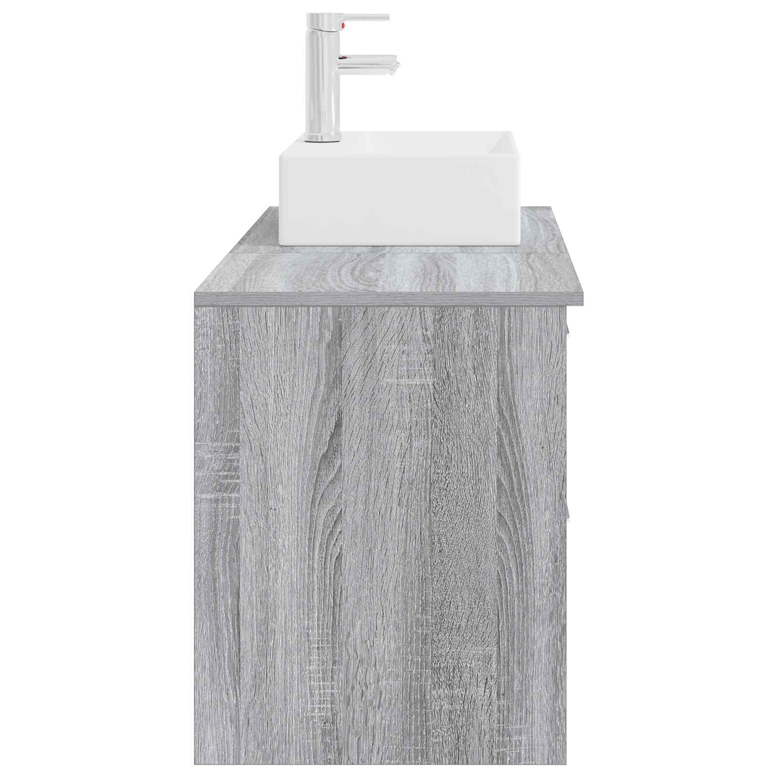 Set di mobili per il bagno 2 pcs Sonoma grigio | homemem39