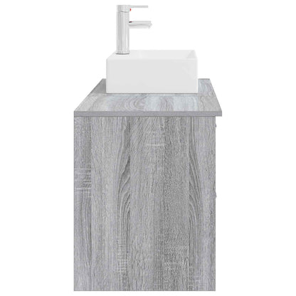 Set di mobili per il bagno 2 pcs Sonoma grigio | homemem39