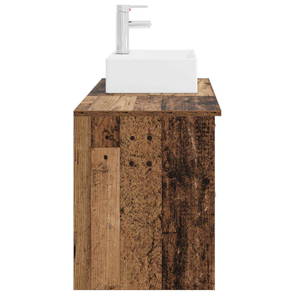 Set di mobili per il bagno 2 pcs Legno antico | homemem39