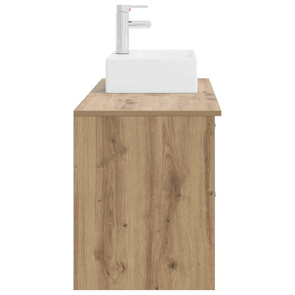 Set di mobili per il bagno 2 pz Rovere Artigianale | homemem39
