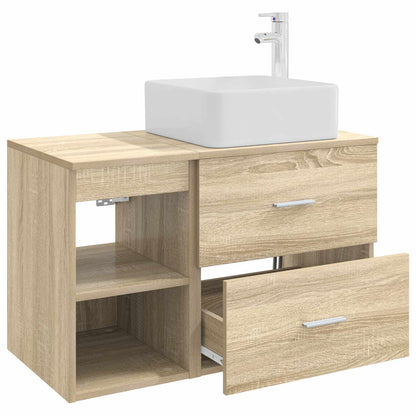 Set di mobili per il bagno 2 pcs Rovere Sonoma | homemem39