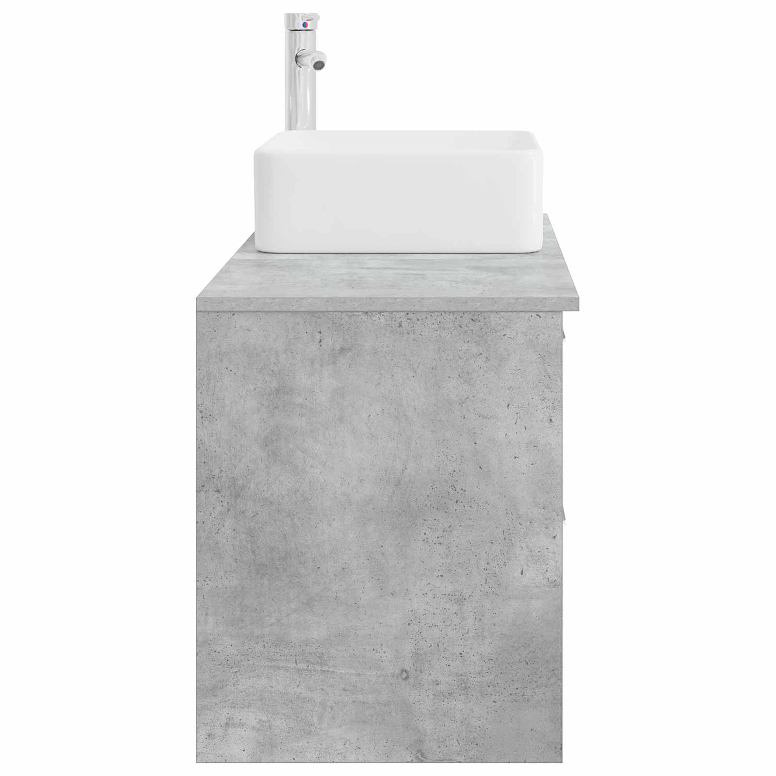 Set di mobili per il bagno 2 pcs Grigio Cemento | homemem39
