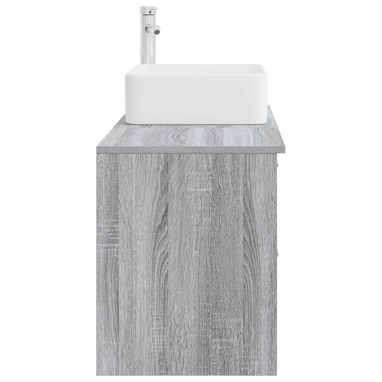 Set di mobili per il bagno 2 pcs Sonoma grigio | homemem39