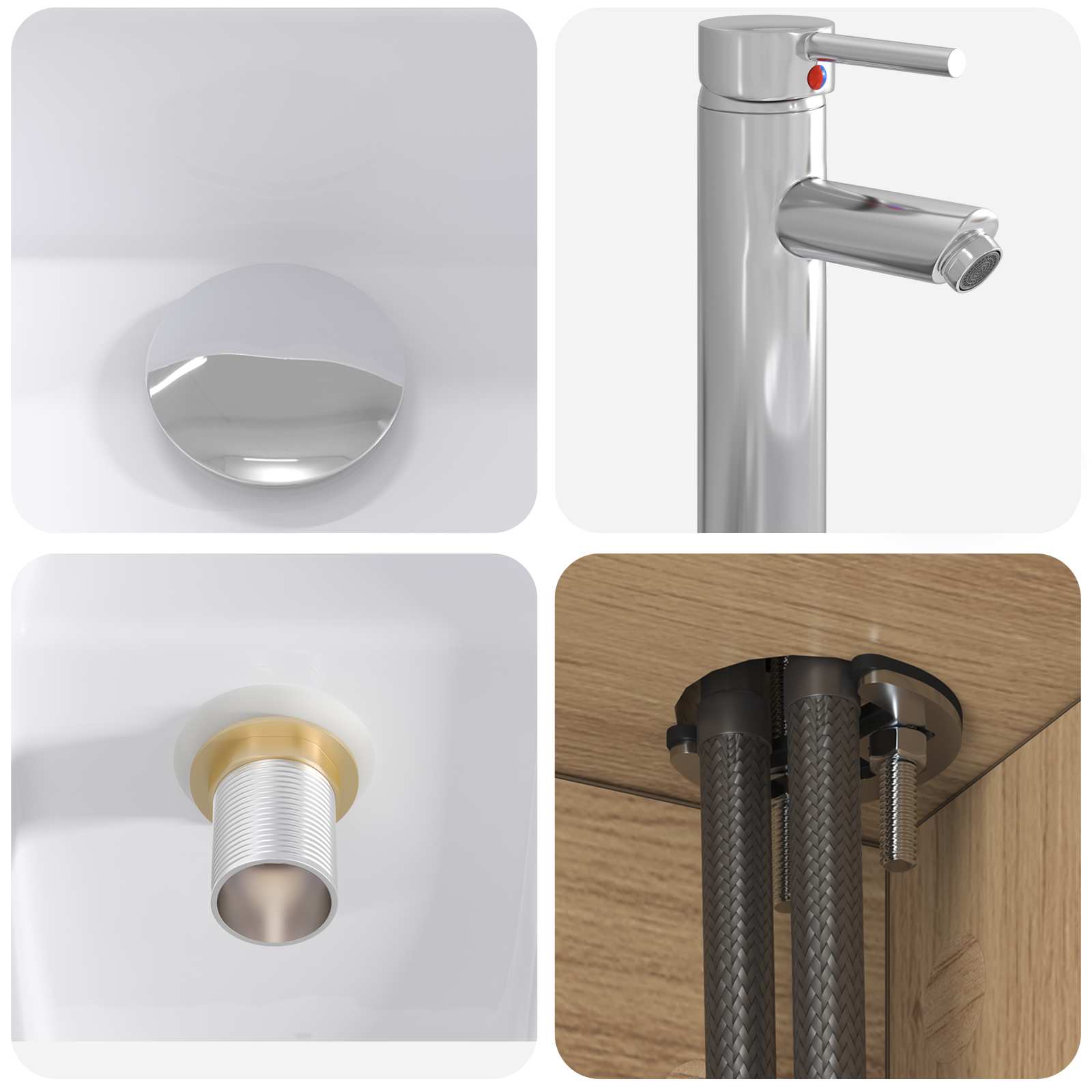 Set di mobili per il bagno 2 pz Rovere Artigianale | homemem39