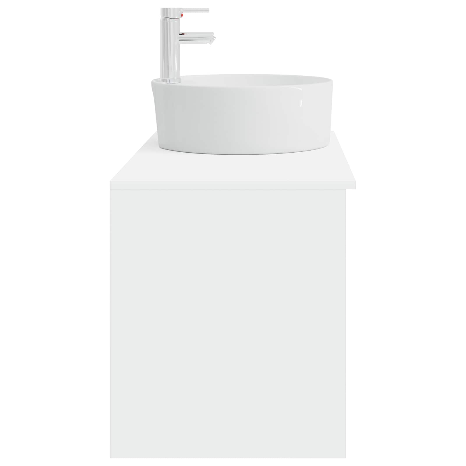 Set di mobili per il bagno 2 pcs Bianco Legno ingegnerizzato | homemem39