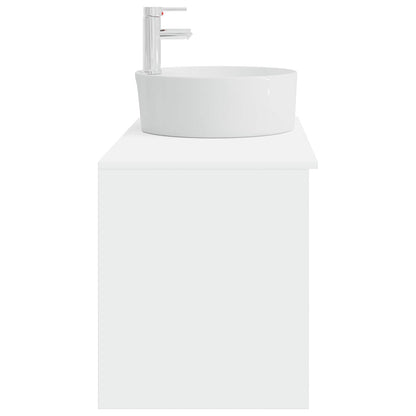 Set di mobili per il bagno 2 pcs Bianco Legno ingegnerizzato | homemem39