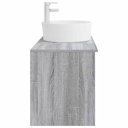 Set di mobili per il bagno 2 pcs Sonoma grigio | homemem39