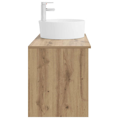 Set di mobili per il bagno 2 pz Rovere Artigianale | homemem39