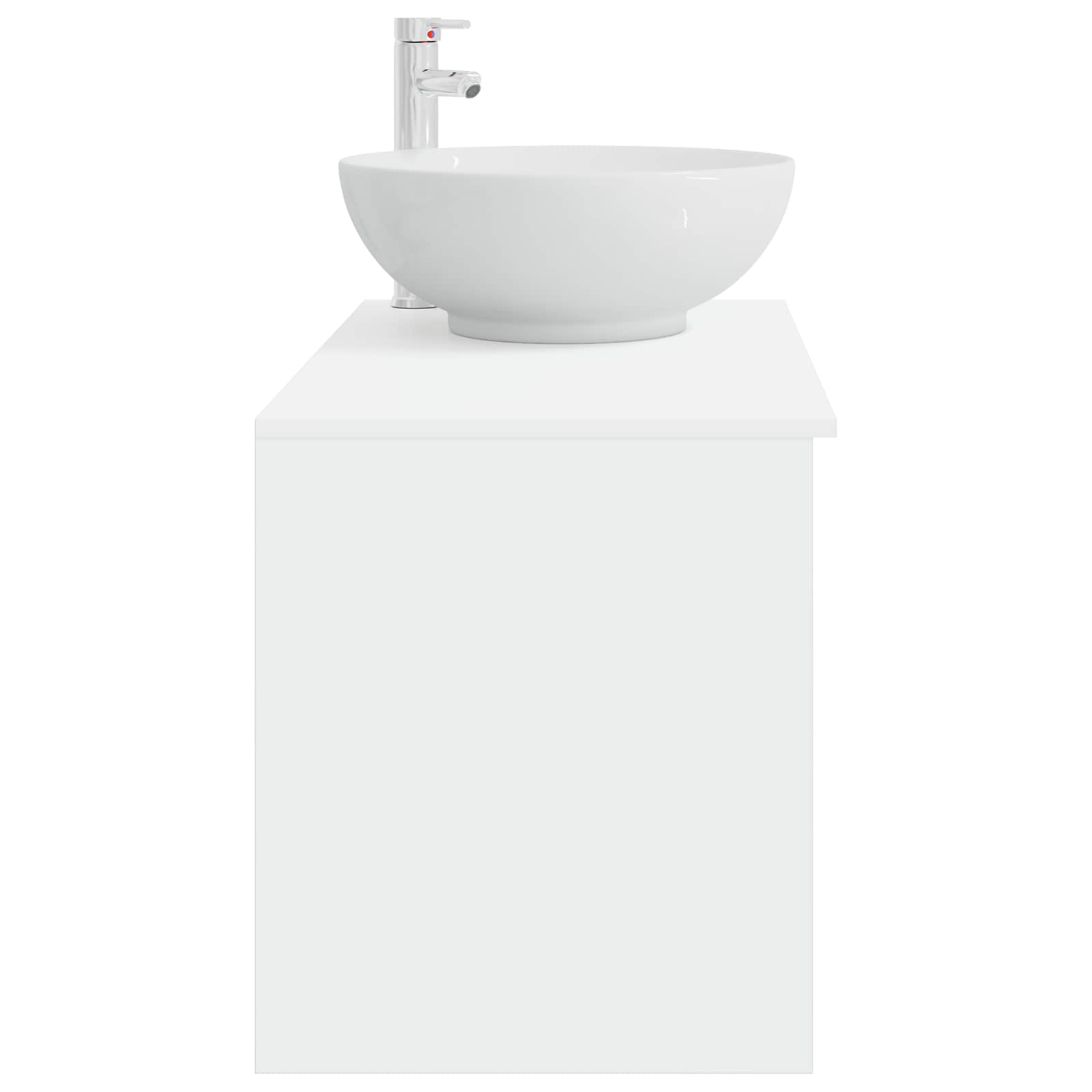 Set di mobili per il bagno 2 pcs Bianco Legno ingegnerizzato | homemem39