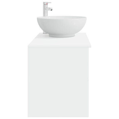 Set di mobili per il bagno 2 pcs Bianco Legno ingegnerizzato | homemem39