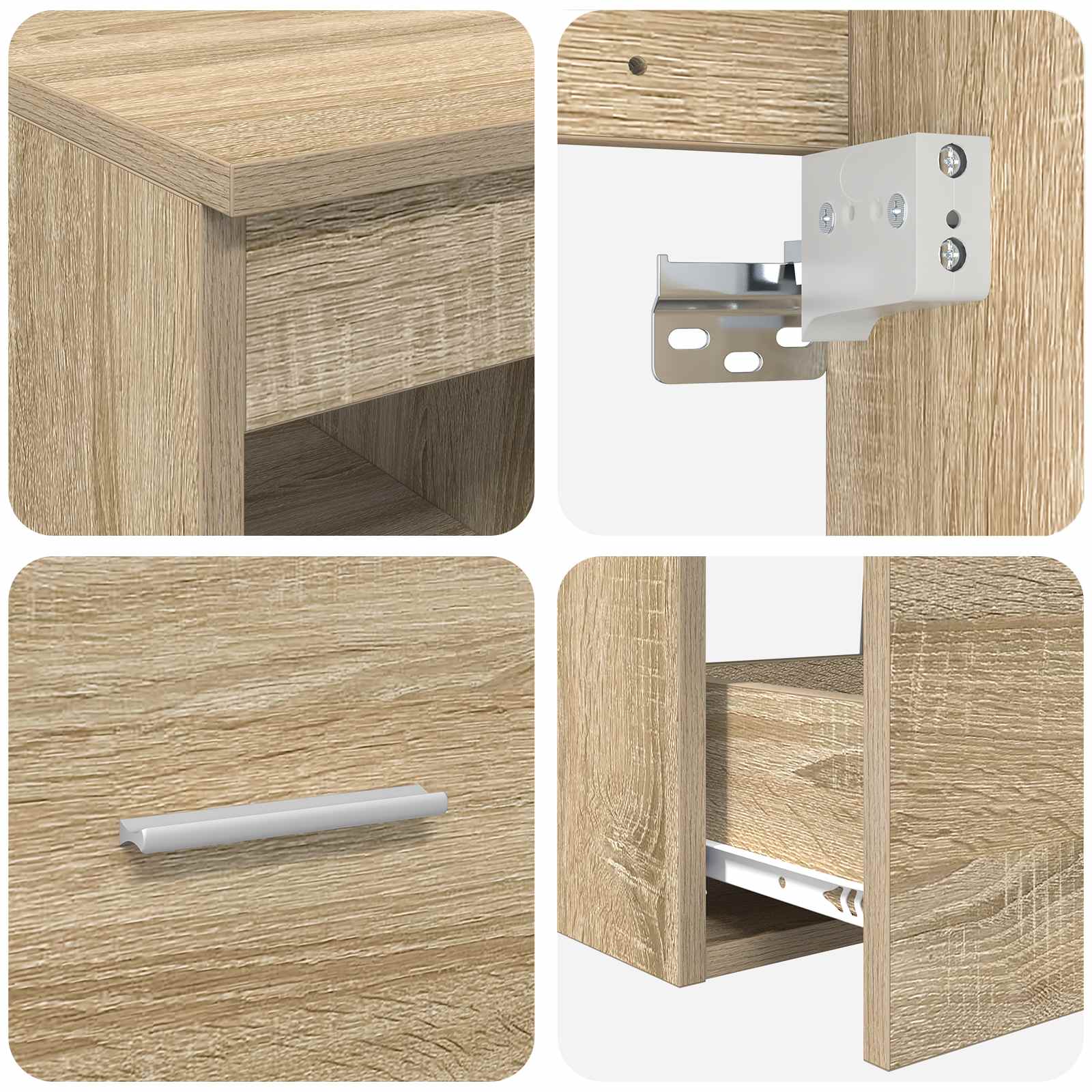 Set di mobili per il bagno 2 pcs Rovere Sonoma | homemem39