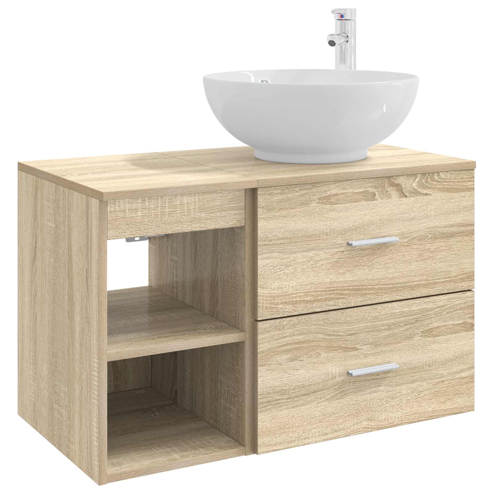 Set di mobili per il bagno 2 pcs Rovere Sonoma | homemem39