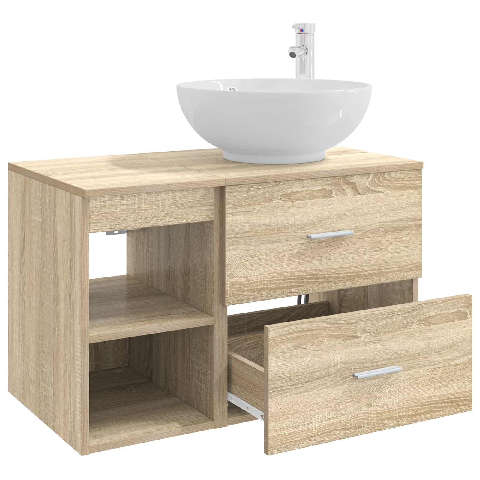 Set di mobili per il bagno 2 pcs Rovere Sonoma | homemem39