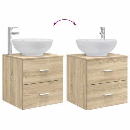 Set di mobili per il bagno 2 pcs Rovere Sonoma | homemem39