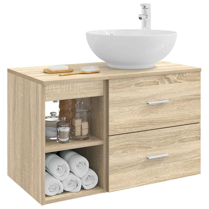 Set di mobili per il bagno 2 pcs Rovere Sonoma | homemem39